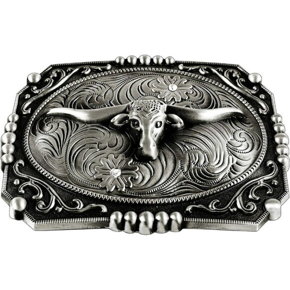 Women\'s Cowboy Bull Religion Cross Kneeling Prayer And Horse Design Belt Buckles main image 4